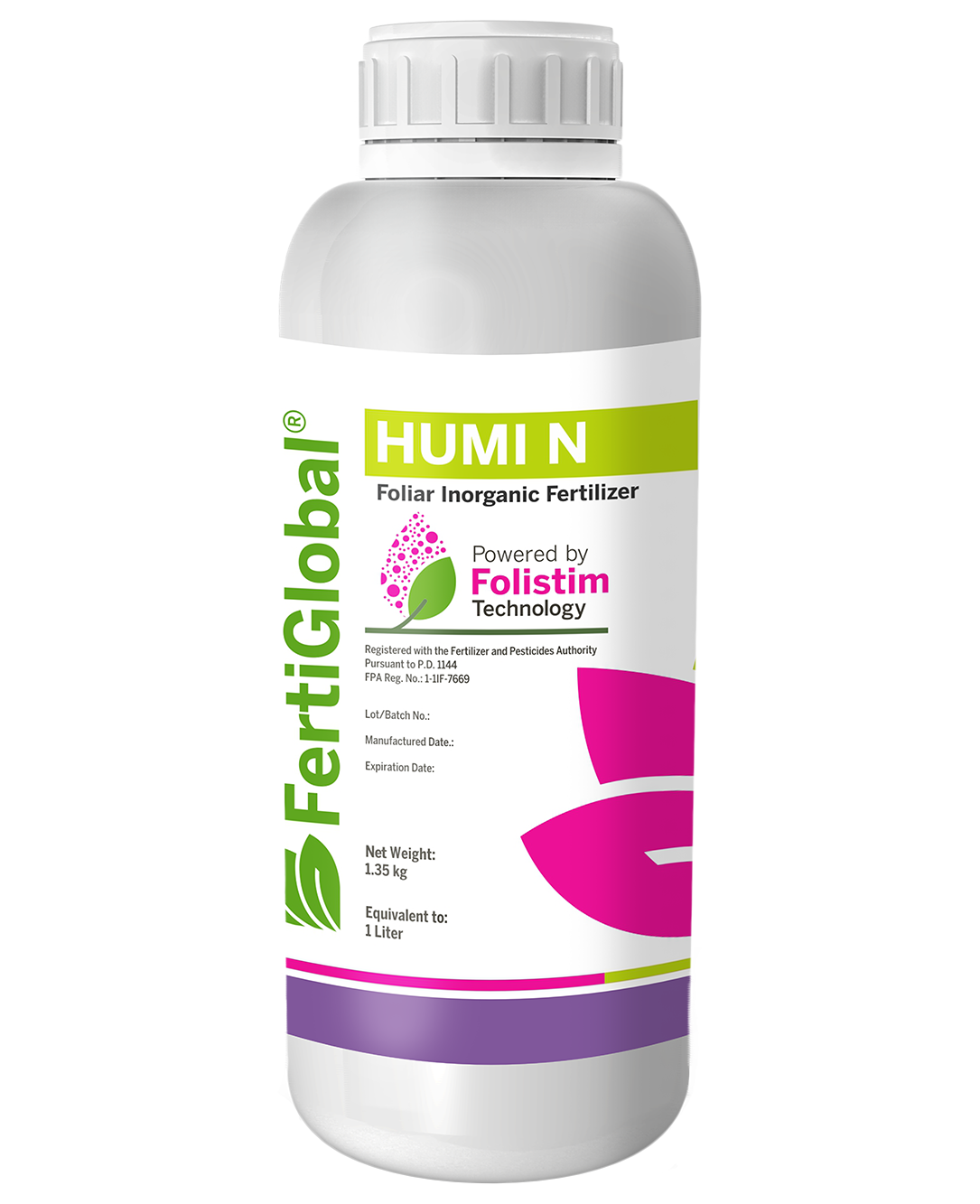 Folistim Humi N contains 25% Nitrogen and 3% Humic and Fulvic Acid. Application of this product allows the crop to quickly overcome nitrogen deficiencies independent of environmental stresses, stimulates rooting, new shoots, stem elongation, fruit set, and growth. Applying of Humi N through foliar at the start of the season will result in fast and lasting greening for up to 6 weeks.